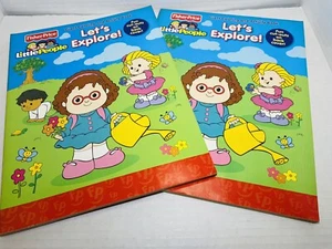 2 Fisher-Price LITTLE PEOPLE Giant Coloring & Activity Book 2011 LET’S EXPLORE - Picture 1 of 5