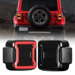 STOP LED PER JEEP WRANGLER JL FRECCIA RETROMARCIA FARI FANALI POSTERIORI CANBUS - Imagen 1 de 8