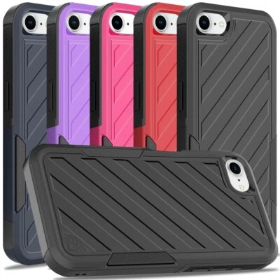 Capa híbrida camada dupla forrada nobre à prova de choque para Apple iPhone 16e - Imagem 1 de 4