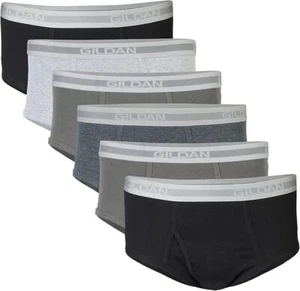 Gildan Men's 6PK Premium Cotton Comfort Color Briefs w/ Plush Waistband SM - 2X - Picture 1 of 7