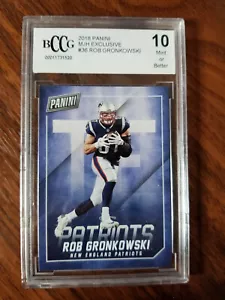 2018 Panini MJH Exclusive #36 Rob Gronkowski New England Patriots BCCG 10 rare! - Picture 1 of 2