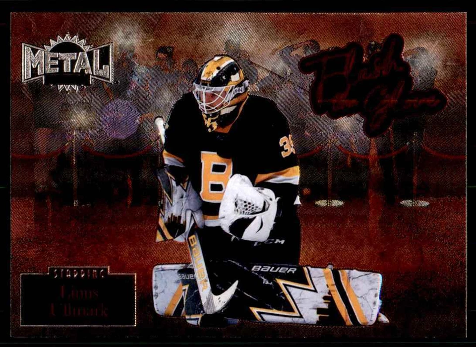 2022-23 SKYBOX METAL UNIVERSE FLASH THE GLOVE LINUS ULLMARK BOSTON BRUINS #FL-25 - Image 1 of 2