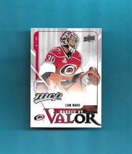 2008-09 Upper Deck MVP MARKED BY VALOR # MV4 CAM WARD CAROLINA HURRICANES SHARP!