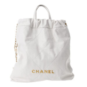 CHANEL chanel 22 large backpack White backpack 800000113023000