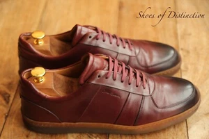 Oliver Sweeney Noto Burnished Burgundy Leather Shoes Trainers Sneakers UK 8 US 9 - Picture 1 of 10