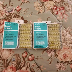 2 Vintage GAYLA Brush Rollers Curlers SMALL 28 Hair Rollers Pillow Tip - Picture 1 of 3