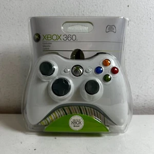 OEM AUTHENTIC 2008 Microsoft Xbox 360 Live Wired Controller White - SEALED RARE - Picture 1 of 8