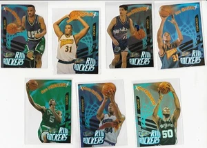 90's INSERTS LOT (7/12) 1997-98 FLEER ULTRA RIM ROCKERS STOCKTON ROBINSON MERCER - Picture 1 of 2