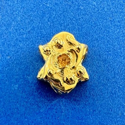 Designer 14K Yellow Gold Citrine Slide Bracelet Charm - Image 1 of 4