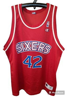 Camiseta De Colección 76ers JERRY STACKHOUSE Campeón Marca NBA Hombres Talla 48 - RESTAURADA Foto 1 de 4
