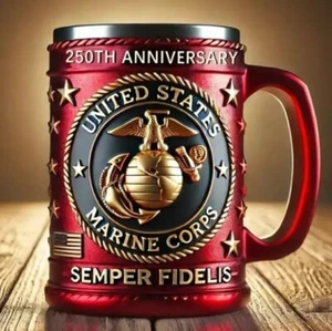 Personalized Military 3D mug, 250th anniversary coffee mug, gift for veterans - Picture 1 of 13