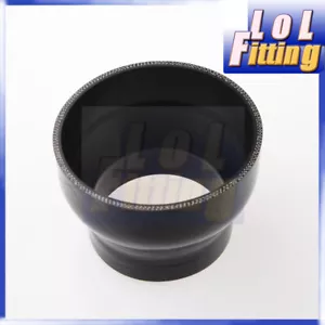 Black 5'' To 4'' (127-102mm) Straight Silicone Hose Reducer Turbo Coupler Pipe - Foto 1 di 5