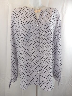 Camisa Jones New York Prism Stella Azul Lazo Manga Larga Talla Grande Foto 1 de 4