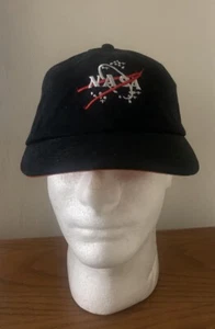 Kennedy Space Center NASA Hat Black Ball Cap Hook And Loop Adjustable - Picture 1 of 5