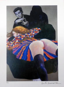 MANARA DRUCK SIGNIERT HOMMAGE AN SCHIELE P.A. - Bild 1 von 3