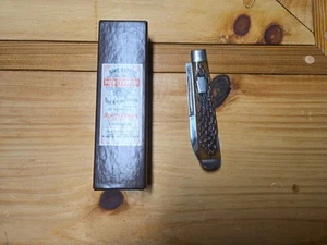 SCHATT & MORGAN Queen 1 of 600 2000 DK LAGER B0NE #04111L LB HUNTER KNIFE NIB - Picture 1 of 10