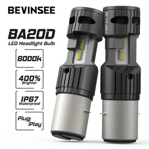 BA20D LED Headlight Bulbs 6000K for KTM 450 XC-W 2010-2013 50W Bright Cold White - Picture 1 of 10