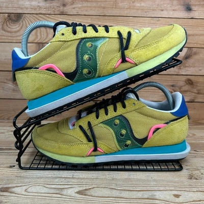Saucony Trainers Womens Size UK 6.5 Jazz DST Abstract Collection Yellow Shoes - Image 1 of 4