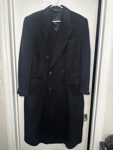 Barneys New York x Kilgour French & Stanbury 100% Cashmere Overcoat 38R - Picture 1 of 16