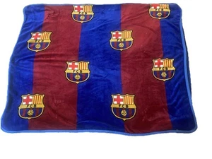 RARE Official Licensee FC Barcelona Barca Stadium Blanket Vintage Used Messi - Picture 1 of 6