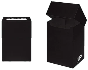 Ultra Pro 80+ Black Deck Box New Standard Small Size Card Holder gaming mtg tcg - Picture 1 of 3