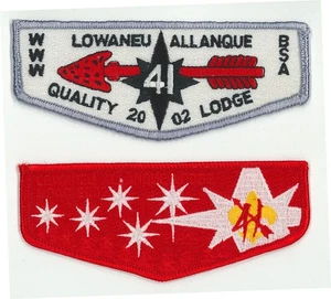 USA BOY SCOUTS OF AMERICA - BSA OA LOWANENU ALLANGUE LODGE 41 SCOUT FLAP PATCH - Foto 1 di 2