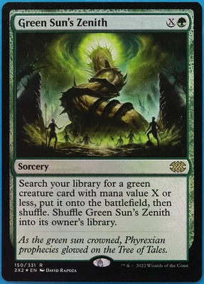 Green Sun's Zenith FOIL Double Masters 2022 NM Green Rare CARD (507959) ABUGames - Image 1 of 2
