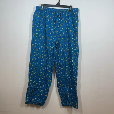 Pantalones de Pijama IZOD Para Hombre XL Azul Ukelele Palmeras Hula Dance Resort Island Foto 1 de 4
