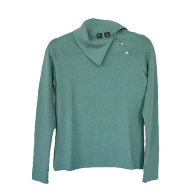 Suéter de cachemir para mujer Saks Fifth Avenue en color verde menta talla M Foto 1 de 4