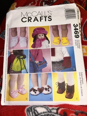 MCCALLS PATTERN 3469 18" DOLL Accessories UNCUT - Image 1 of 4