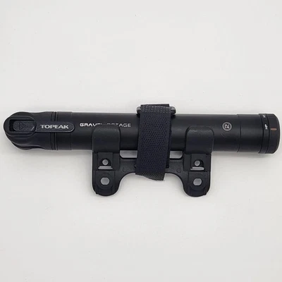 Topeak Gravel 2Stage Presta Valve Bicycle Mini Pump 90psi Black NO PACKAGE - Image 1 of 3