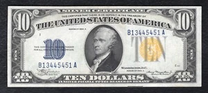 FR. 2309 1934-A $10 “NORTH AFRICA” SILVER CERTIFICATE NOTE GEM UNCIRCULATED - Picture 1 of 2