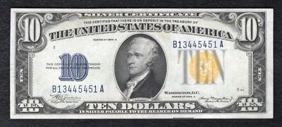 FR. 2309 1934-A $10 “NORTH AFRICA” SILVER CERTIFICATE NOTE GEM UNCIRCULATED - Image 1 of 2