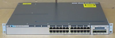 Cisco Catalyst WS-C3750X-24T-S 24-Port Managed 10/100/1000 1GbE Ethernet Switch - Image 1 of 4