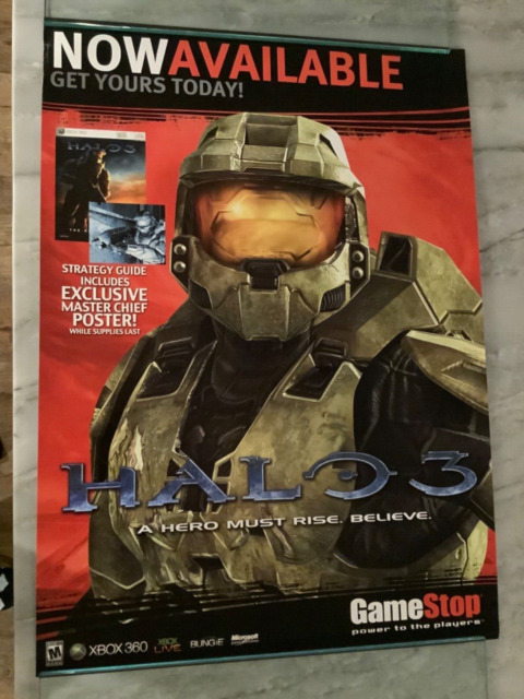 Set of 3 2019 XBOX One Game Pass 4'ft x 1'ft Cardstock Store Promo Poster  Banner