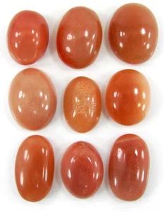 179,35 Ct Natürlicher Mondstein Lose Edelstein 20-24 mm Cabochon 9-teiliges Set - 61451 - Bild 1 von 2