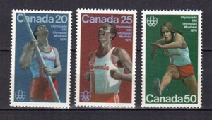 Canada 1975 Jeux Olympiques de Montréal 1976 (VII) 3 timbres MNH /TE4883b - Imagen 1 de 1