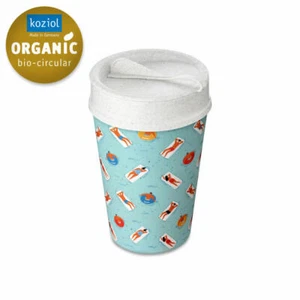 Koziol Thermo Mug Iso To Go Swimming Pool, plastic, Frosty Blue, 400 ml - Picture 1 of 4
