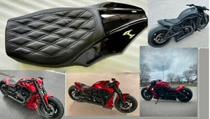 UPHOLSTERED HARLEY SEAT (ONLY) FOR REAR FENDER V-ROD V ROD VROD NIGHT ROD MUSCLE - Picture 1 of 8