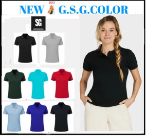 Damen Poloshirt Piqué Kurzarm 100% Baumwolle Piqué Ring-Spun - Bild 1 von 10