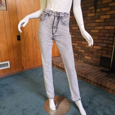 Vtg 80s Tokyo Edwin Black Acid Wash Skinny London Slim Japan Denim Jeans XS/S - Image 1 of 4