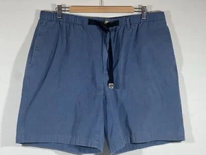Sportif Hiking Shorts Mens Large Blue Belted Button Front Flat Front Casual - Picture 1 of 24