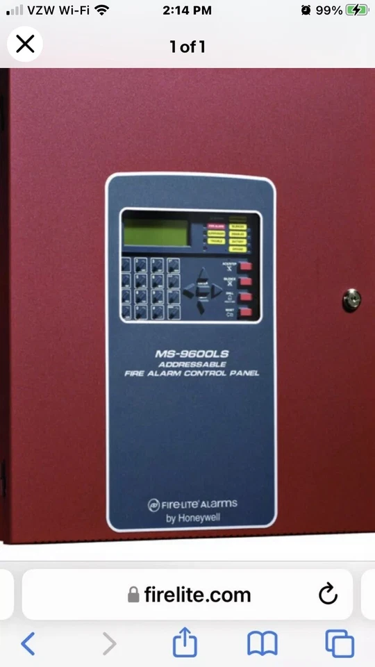 HONEYWELL Firelite MS9600UDLS Addressable Fire Panel Brand New