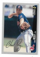 1996 Collector's Choice Silver Signature Chad Ogea #524 Indians