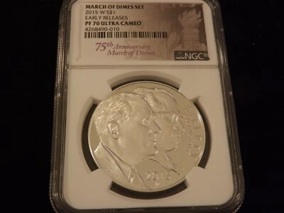 2015   March  Of  Dimes   Early Releases      NGC  PF 70 ULTRA CAMEO - Image 1 of 2
