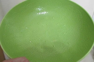 Crate and Barrel Lime Zest 12” Serving Bowl Made in Taiwan - Picture 1 of 5
