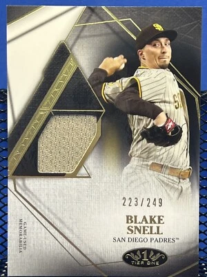 2022 Topps Tier One BLAKE SNELL Certified Relic 223/249 San Diego Padres - Image 1 of 2