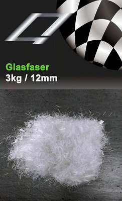 Glasfasern 1x 3kg 12mm Estrichfaser Estrich Faser Beton Bewehrung Armierung Gips - Bild 1 von 2