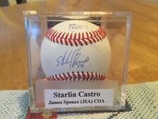 Authentic STARLIN CASTRO Autographed Rawlings Baseball JSA COA !