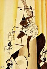  Joséphine Baker Famous Dancer Jazz Maquette  Poster Print